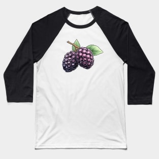 Blackberry Fruit Art Baseball T-Shirt